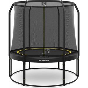 Magic Circle Pro - Trampoline met veiligheidsnet - ø 251 cm - Zwart - Ronde trampoline met net - Buitenspeelgoed