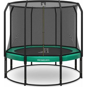 Magic Circle Pro - Trampoline met veiligheidsnet - ø 305 cm - Groen - Ronde trampoline met net - Buitenspeelgoed
