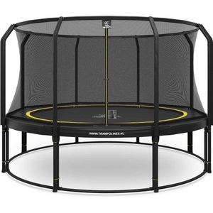Magic Circle Pro - Trampoline met veiligheidsnet - ø 427 cm - Zwart - Ronde trampoline met net - Buitenspeelgoed