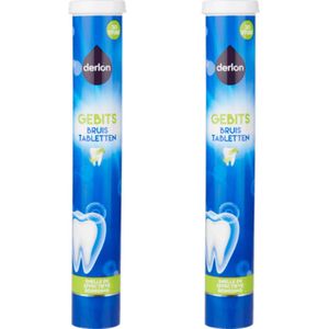 Derlon Gebitsbruistabletten | Reinigen Kunstgebit | Reinigen Gebitsprothese | 2 x 30 Tabletten