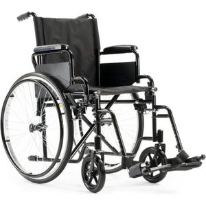 MultiMotion M1 - Rolstoel - Zwart - 50 cm - Met Afneembare Wielen