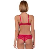 Lisca - Evelyn - Push-up Bh - Rood - Elastisch Kant - Bralette-stijl