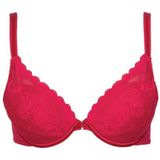 Lisca - Evelyn - Push-up Bh - Rood - Elastisch Kant - Bralette-stijl