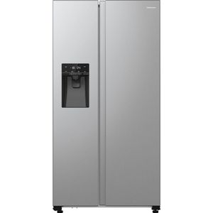 Hisense RS5P535NPCE - Amerikaanse koelkast - No-Frost - 178 cm hoog - 566 liter - Energielabel E - Invriesvermogen 12 kg/24u - Geluidsniveau 39 dB - LED Display - SuperCool - FastFreeze - Deuralarm - Interverter Compressor