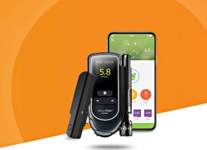 Accu Chek Mobile meter (exclusief strips)