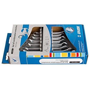 UNIOR - SET COMBI SLEUTELS KORT - 8 - 19 MM / 8 PCS