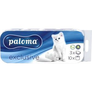 Toiletpapier Paloma Exclusive 3 laags Wit 150 vel  - 8 rollen