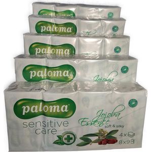 Paloma zakdoekjes - Tissues - Jojoba Essence - Soft & Silky - 5 x 8 pakjes