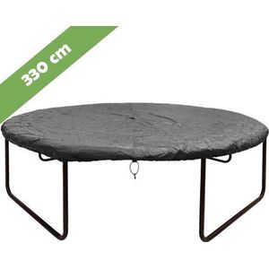 Trampoline beschermhoes Rond 330 cm antraciet - Winter afdekhoes - Afdekhoes trampoline PVC - afdekzeil - stevige bevestiging