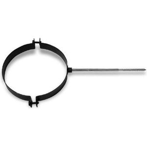 Kachelpijp enkelwandig muurbeugel Ø120mm