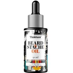 Tinktura - Baard & snor olie - Beard & Stache oil - Hydraterend - Alle huidtypen - Vitamine E - Druivenpitolie - Castorolie - Hibiscus-