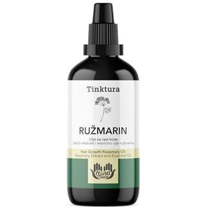 Tinktura - Rosemary oil - Rozemarijn olie - Haarolie - Rozemarijn - Jojoba - Amandelolie - Natuurlijk - Versterkt het haar - Stimuleert haargroei - Geeft glans
