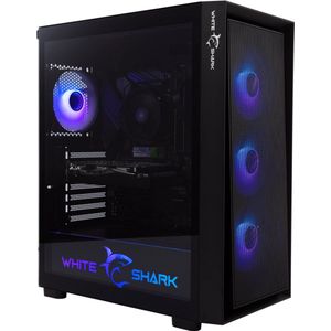 White Shark - WARHEAD - Midi Tower Case - Zwart - Inclusief 4 RGB Fans