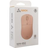 SBOX WM-852P - Draadloze Muis - Roze - Links- en Rechtshandig - 1600 DPI