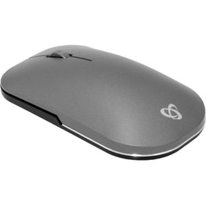 SBOX - 837951 - Optische Muis - Grijs - Draadloos, 1600 dpi, USB-C Opladen, 500 mAh Lithiumbatterij
