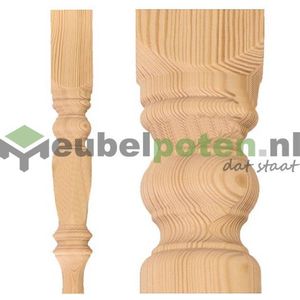 Landelijke houten tafelpoot 750x110mm