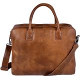 DSTRCT Fletcher Street Leren Laptoptas - 15,6 inch - Cognac