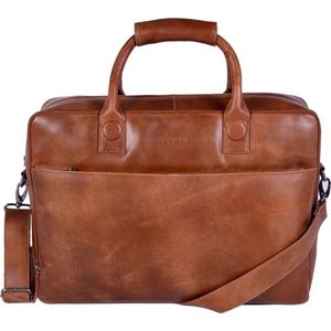 DSTRCT Fletcher Street Laptoptas - 17 Inch - Cognac