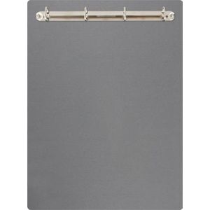 Magnetisch klembord A4 incl. ringband (staand) - Grijs