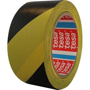 Vloermarkeringstape 5cm (Zwart/Geel)
