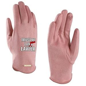 Trust Me I'm Almost A Lawyer Handschoenen Voor Koud Weer Warme Voering Suède Lederen Touchscreen Handschoenen Voor Vrouwen