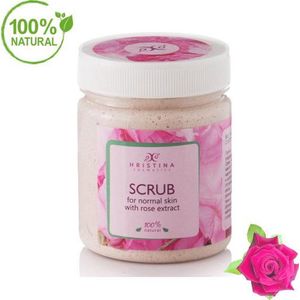 Rose Face & Body Scrub - Met Elastine En Rose Water 100% Natural - 200ml