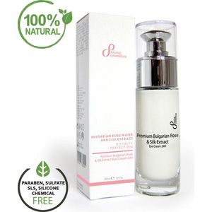 Sayaz Cosmetics – Premium Bulgarian Rose & Silk Extract Eye Cream 24H, 30 ml