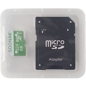 Micro SD-kaart 128 GB / 512 GB / 1024 GB SDXC-geheugenkaart klasse 10 High Speed met SD-adapter voor telefoon, tablet en pc (1024 GO-P)