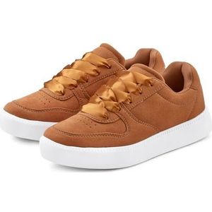 LASCANA Sneaker Schnürhalbschuh ultraleicht, Satinschnürung, im Retro-Look VEGAN