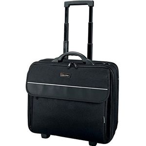 Lightpak Business Laptop Trolley TREVISO, rolkoffer van polyester, reiskoffer met organizervak cabinebagage, 44 centimeter, 24 cm, zwart (zwart), 44 cm, koffer, Zwart (schwarz), Computerkoffer met