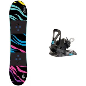 Burton - Pack Mini Grom 2024 - Snowboardbindingen - Zwart