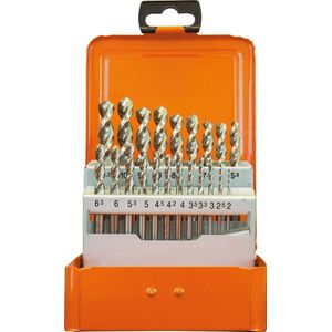 21-dlg Spiraalboorset 2 - 10,2 mm , HSS-Co DIN 1897 Typ UF-L ''Projahn''