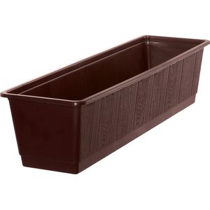 Geli - Bloembak voor balkon - Standard - 60 cm - Bruin