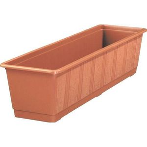 Geli - Bloembak voor balkon - Standard - 100 cm - Terracotta