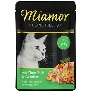 Miamor Fijne filets in jelly tonijn & groente 24 x 100 g