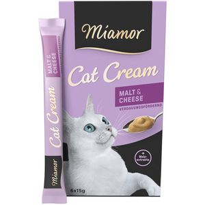 Miamor Cat Snack Malt-Cream & Käse -Sparpaket 66 x 15 g