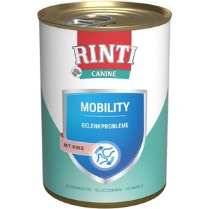 24x400g RINTI Canine Mobility met rund hondenvoer nat