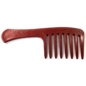 Strähnenboy 270 by Hercules Sägemann grote greepkam, carbonkam, rood, 23 cm, 8 tanden, krullenkam, haarstrengenkam, afropkam, grove tanding, (C270r), antistatisch