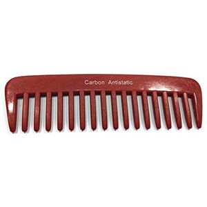 Strähnenboy 232 by Hercules Sägemann Carbonkam rood 13 cm 18 tanden krulkam haarstreng afrokam grof vertanding (C232r) antistatisch