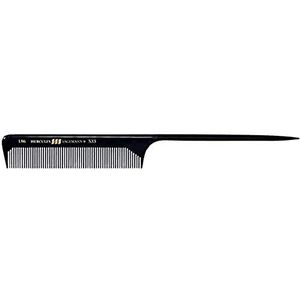 HERCULES SÄGEMANN - 186-533 | 7¾ inch kam van hoogwaardig eboniet | kam voor kapsels en scheiden van afzonderlijke haarlokken | brede tandverdeling met ronde steel | kleur: zwart