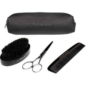 Hercules Sägemann - 4 Delige Baardverzorgingsset - Zwart - Eboniet en Hout