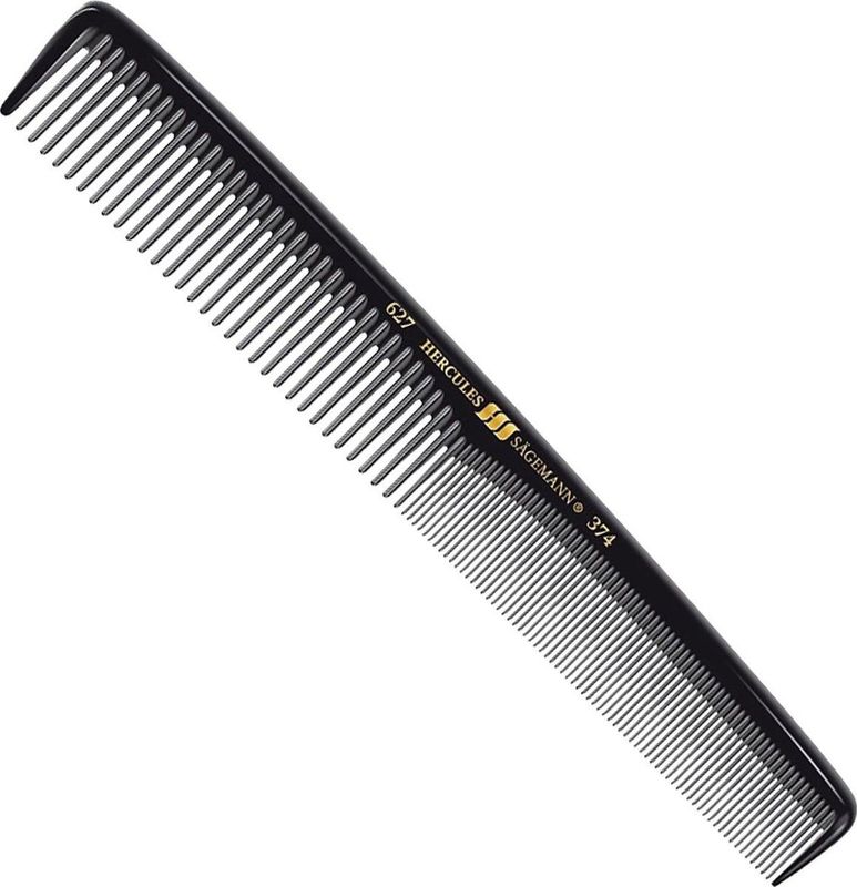 Hercules Sägemann - Cutting Comb - 7 Inch - Eboniet - Antistatisch