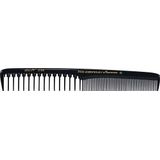 HERCULES SÄGEMANN - 2560 Kamm | Hochwertiger 7 Zoll Haarschneidekamm mit teils extraweiter Zahnteilung | Vereinfacht Haare schneiden mit Messer, Schere und Haarschneidemaschine | Farbe: Schwarz
