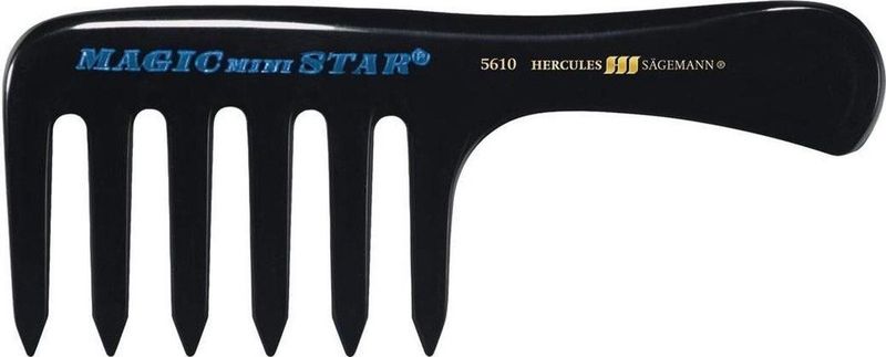 Hercules Sägeman - Pocket Handle Comb - Haarborstel - Eboniet - Compact