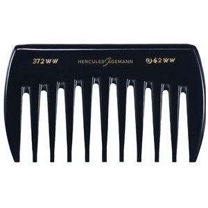 Hercules Sägemann - Lille Bredtandet Kam - Haarborstel - Zwart - Kunststof