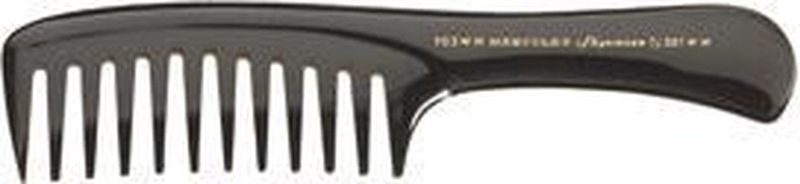 Hercules Sägerman - Pocket Handle Kam - Eboniet - Professionele Kam