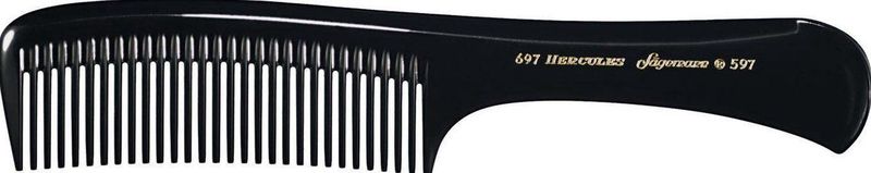 Hercules Sägemann - Handgreepkam - Eboniet - Model 697-597