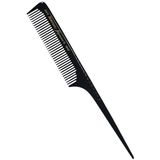 Hercules Sägemann - Tail Comb 8" - Haarborstel - Zwart - Hard Rubber