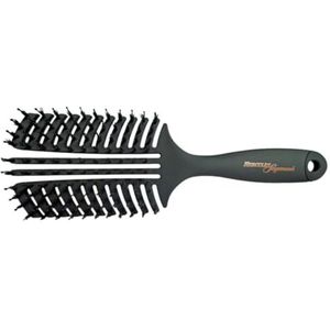 HERCULES SÄGEMANN - Vent Brush (breed) | Haarborstel voor zacht ontwarren en masseren. Haarborstel met ergonomische handgreep, met natuurlijke borstelharen en nylon pinnen voor gezond haar | Kleur: