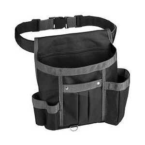 VELOFLEX 6902080 - Gereedschapstas L, 22 x 17,5 x 10 cm, multifunctionele tas, gereedschapstas, riemtas, zwart-grijs